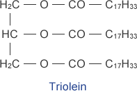 図1. トリオレインの構造