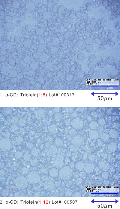 Picture 4. Microphotos of O/W emulsions