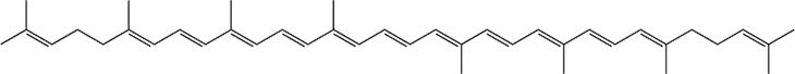 Fig. 1. Structure of lycopene