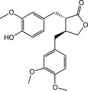 Fig. 1. Structure of arctigenin