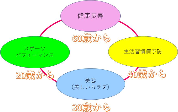 図1. ヒトケミカルはすべての年代に必要な栄養素