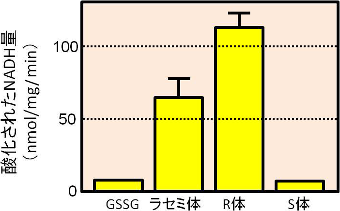 図3. ミトコンドリアマトリックス画分によるαリポ酸の還元