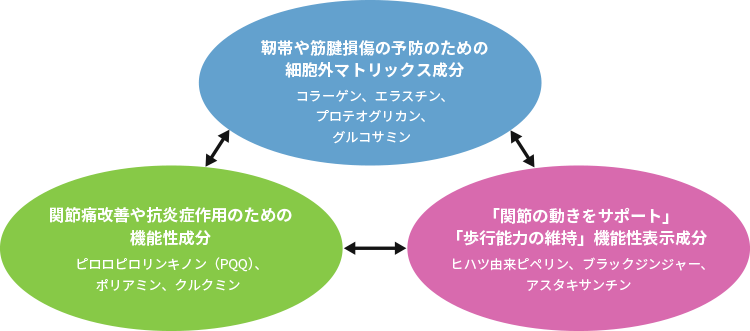 図1. 運動器の健康のためのPSのトッピング成分