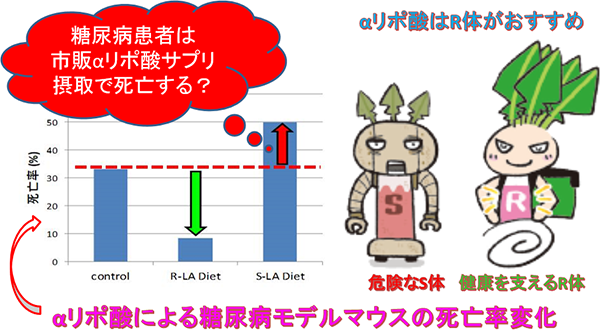 市販αリポ酸の危険な原因は悪玉のS-αリポ酸であったことを徹底解明！