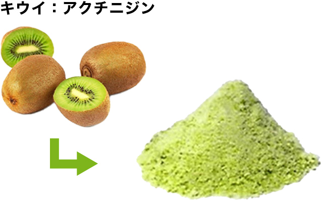 キウイ：アクチニジン